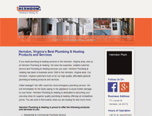 Tablet Screenshot of herndonplumbinginc.com